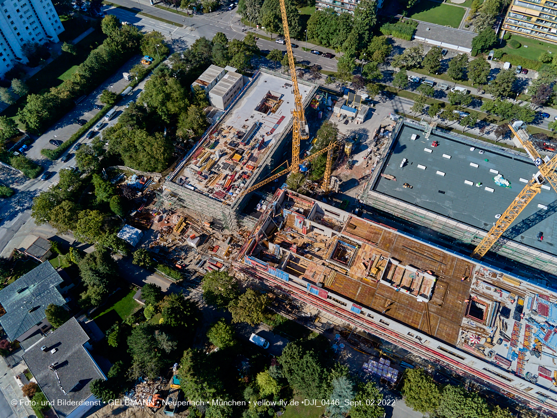02.09.2022 - Baustelle zur Grundschule am KMR in Neuperlach